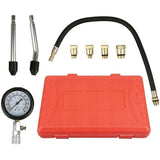 Compression Tester Kit for Vehicles, Compatible with Motorcycle, Car, Outboard, Chainsaw, Snowmobile, Gasoline Engine - Front View