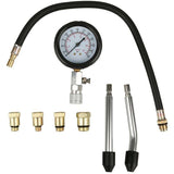 Compression Tester Kit for Vehicles, Compatible with Motorcycle, Car, Outboard, Chainsaw, Snowmobile, Gasoline Engine - Side View