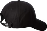 Black baseball cap for men, classic BB cap black - Side View