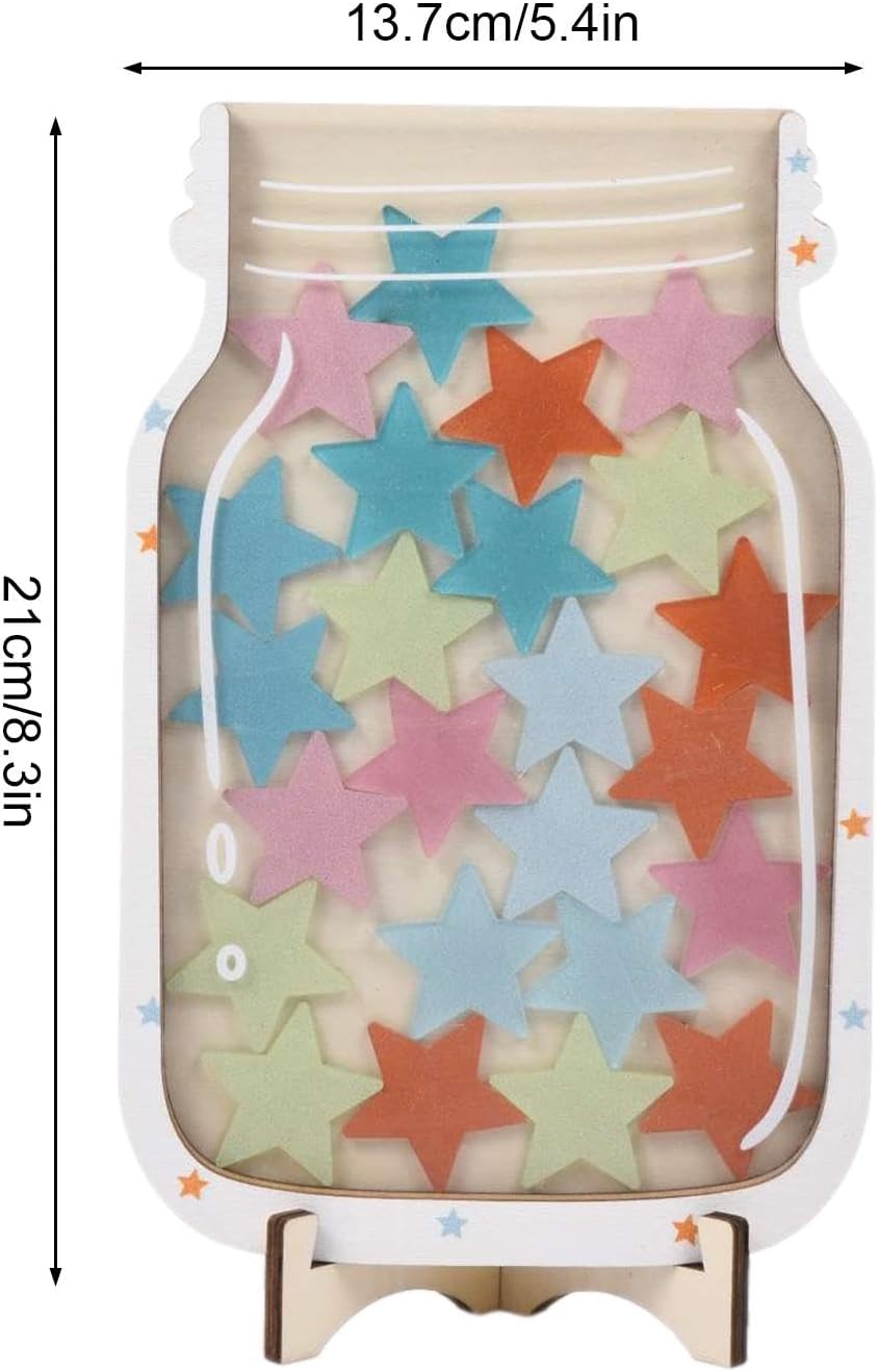 Star Reward Jar - Star and Dinosaur Reward Board, Positive Behavior Chart and Jar Reward System, Classroom Behavior Tool a