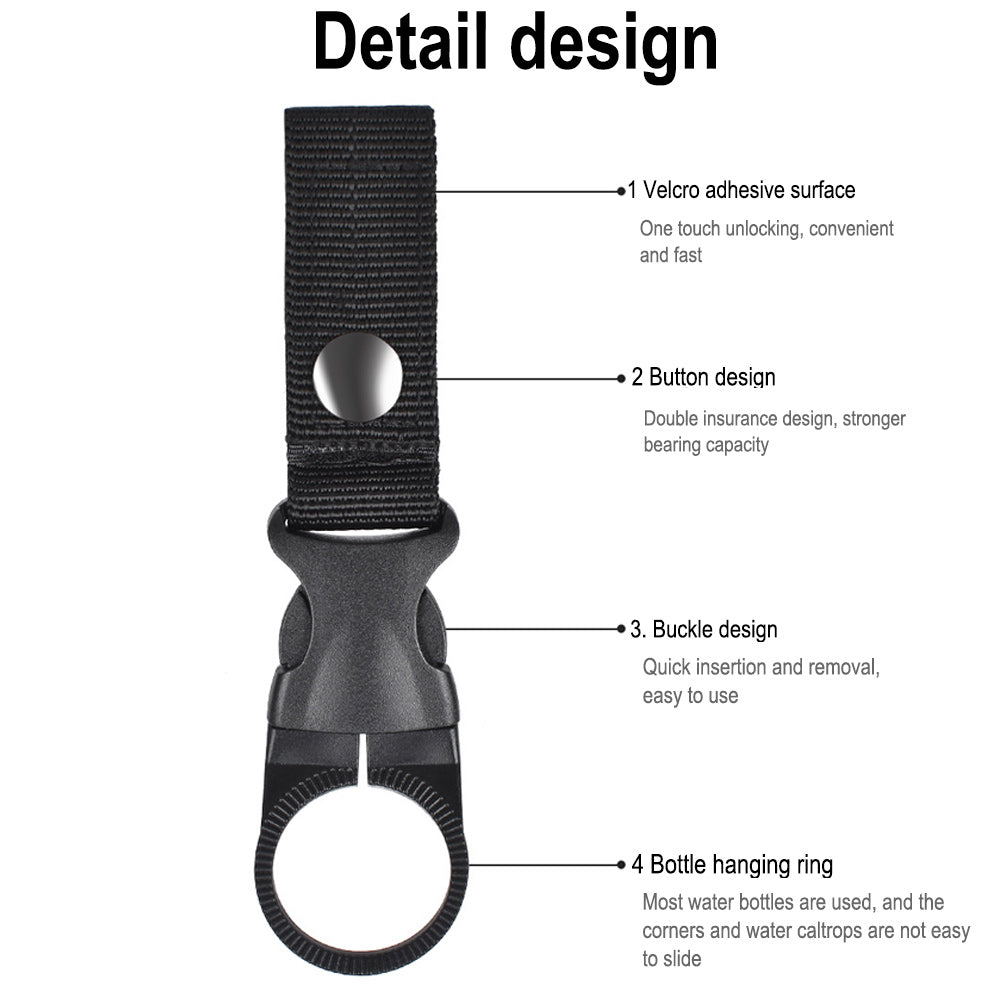 pcs Hanging Bottle Holder, Carabiner Hook, Portable Water Bottle