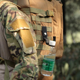 pcs Hanging Bottle Holder, Carabiner Hook, Portable Water Bottle - Top-Down View