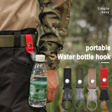 pcs Hanging Bottle Holder, Carabiner Hook, Portable Water Bottle - 45-Degree Angle