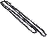 Black pearl necklace for women, pearl chain, black chain, extra long faux pearl necklace, multi-layer necklace for women, sweater necklace, faux pearl necklace 111