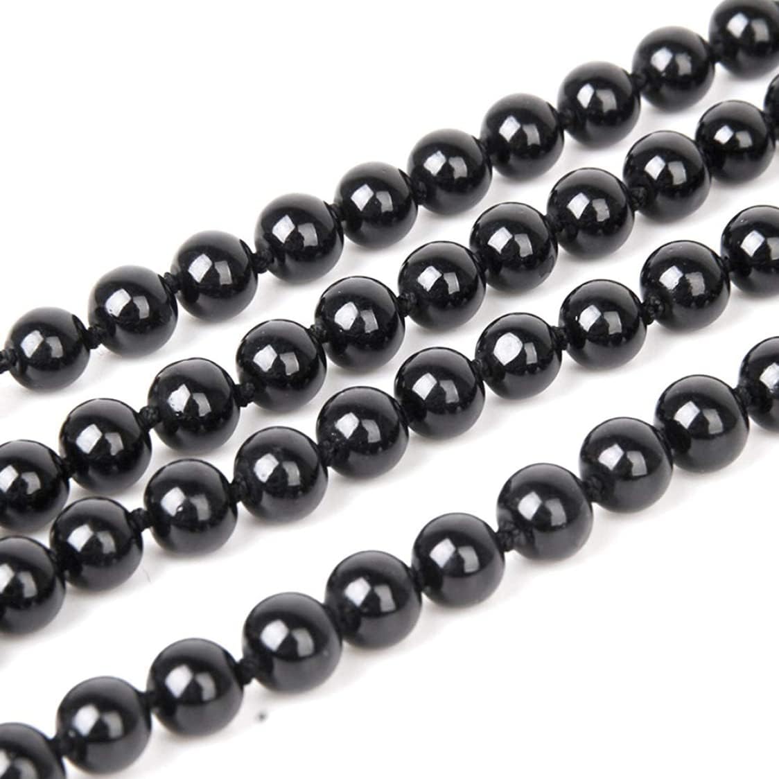 Black pearl necklace for women, pearl chain, black chain, extra long faux pearl necklace, multi-layer necklace for women, sweater necklace, faux pearl necklace 111