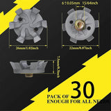 Golf Spikes Set Includes 30 Pcs Golf Studs Replacement Golf Studs Spanner Metal Thread Screw 6mm Dia Golf Spike too-xindaren - Front View
