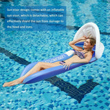 Air Mattress Inflatable Pool Water Hammock Water Toys Summer Pool Toys Blue 160 90cm, GUA.B/bon - Side View
