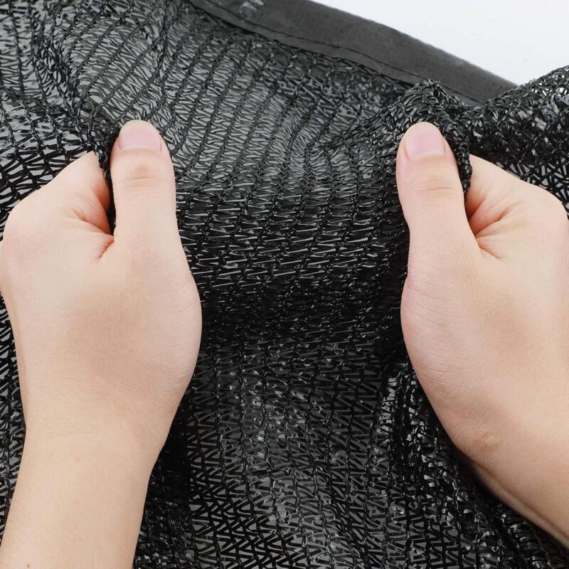 Sunshade Net 8 Brackets 85% Reinforced Thick Sun Sail, Windproof Net for Greenhouse with Eyelets, for Plant Protection/Greenhouse/Garden/Pergola (3x