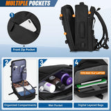 40x20x25 cm cabin bag backpack, ryanair cabin bag, cabin bag, travel backpack, laptop backpack for men and women-xindaren - Close-Up Angle