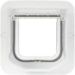 Cat Mate cat flap, white, comfortable for cats to get in and out