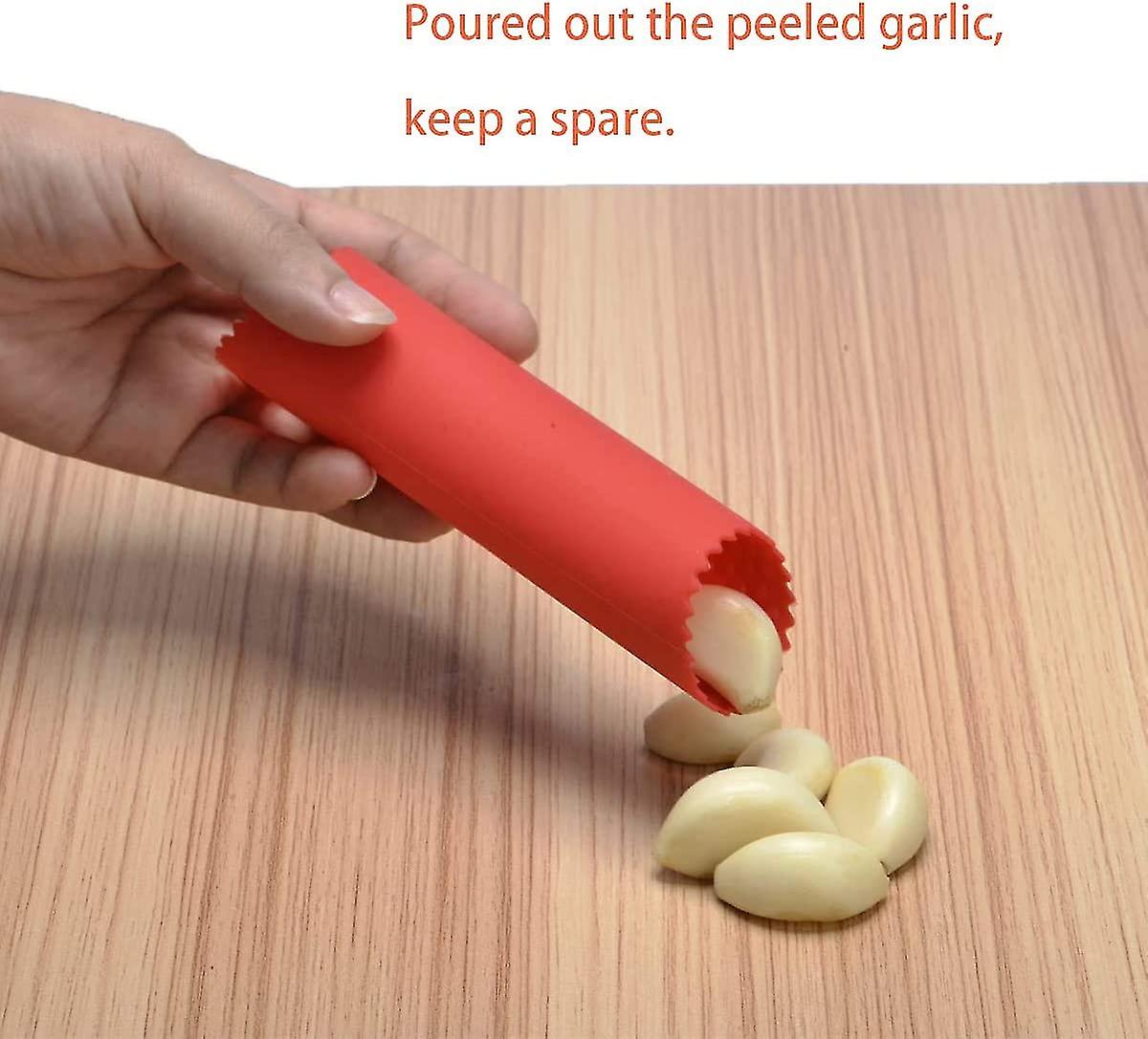 Garlic Peeler, 2 Pieces Garlic Roller Peeler Kitchen Gadgets Black