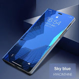 Full Body Protection Compatible with Samsung S21 FE Protection 360 Transparent Smart Case - Blue_max - Front View