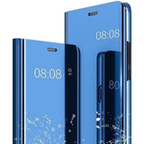 Full Body Protection Compatible with Samsung S21 FE Protection 360 Transparent Smart Case - Blue_max - Side View
