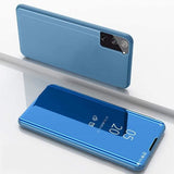 Full Body Protection Compatible with Samsung S21 FE Protection 360 Transparent Smart Case - Blue_max - Top-Down View