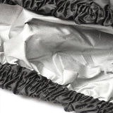 Universal Waterproof Lawn Mower Cover 210D Oxford Fabric - 183x112x109cm, Compatible with Most Riding Mowers and Tractors - Top-Down View