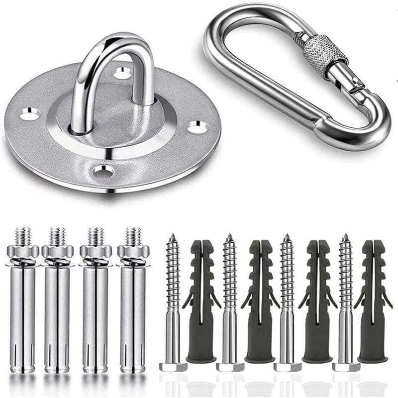 Stainless Steel Ceiling Mount, 500kg Capacity, 180° Rotation, Suspension