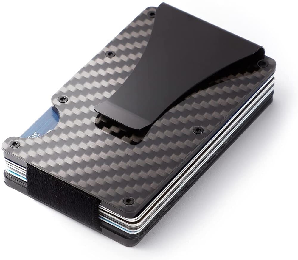 Best selling product!!! Carbon fiber RFID Card holder Black - Christmas gift One size