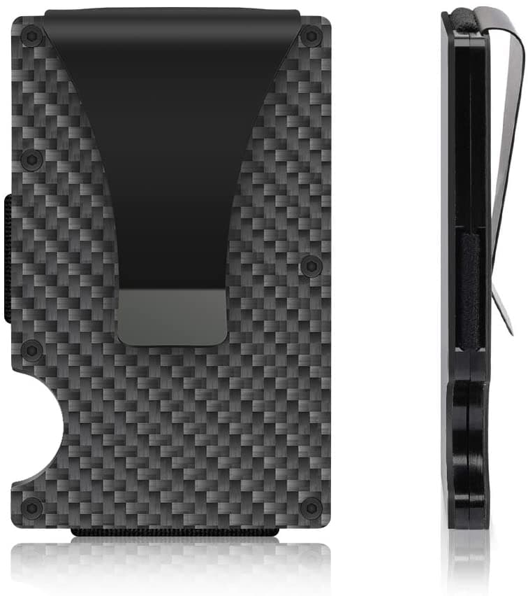 Best selling product!!! Carbon fiber RFID Card holder Black - Christmas gift One size