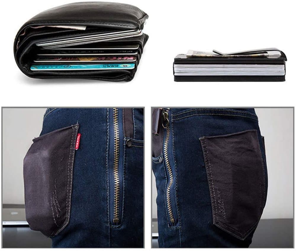Best selling product!!! Carbon fiber RFID Card holder Black - Christmas gift One size