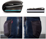 Best selling product!!! Carbon fiber RFID Card holder Black - Christmas gift One size - Rear View