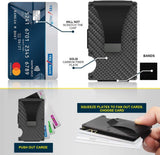 Best selling product!!! Carbon fiber RFID Card holder Black - Christmas gift One size