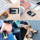 Best selling product!!! Carbon fiber RFID Card holder Black - Christmas gift One size