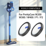 Replacement Filter for PrettyCare W200/W300/W400/P1/P2 Vacuum Cleaner, Washable. - Front View