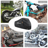 Bicycle Cover Outdoor Waterproof Bicycle Cover with Lock Hole - Side View