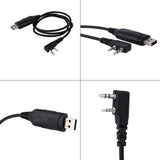 USB Programming Cable UV 5R Cable Radio Walkie Talkie for BaoFeng Wanhua Kenwood - Top-Down View