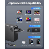 65W USB C Laptop Charger (1.8m) for Lenovo Thinkpad ASUS Zenbook