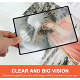 3X (300%) Fresnel Magnifying Glass Sheet - 3 Pieces, 4.70 - Side View