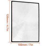3X (300%) Fresnel Magnifying Glass Sheet - 3 Pieces, 4.70