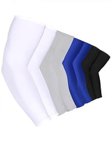 8-Pack Unisex UV Protective Arm Warmers for Cooling White Black Gray Blue, Ice Silk