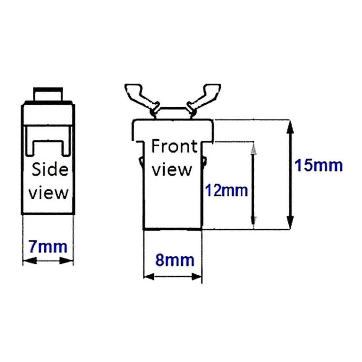 4pcs/set Replacement Car Sunglasses Holder Upper Console Latch for Most Trash Fk