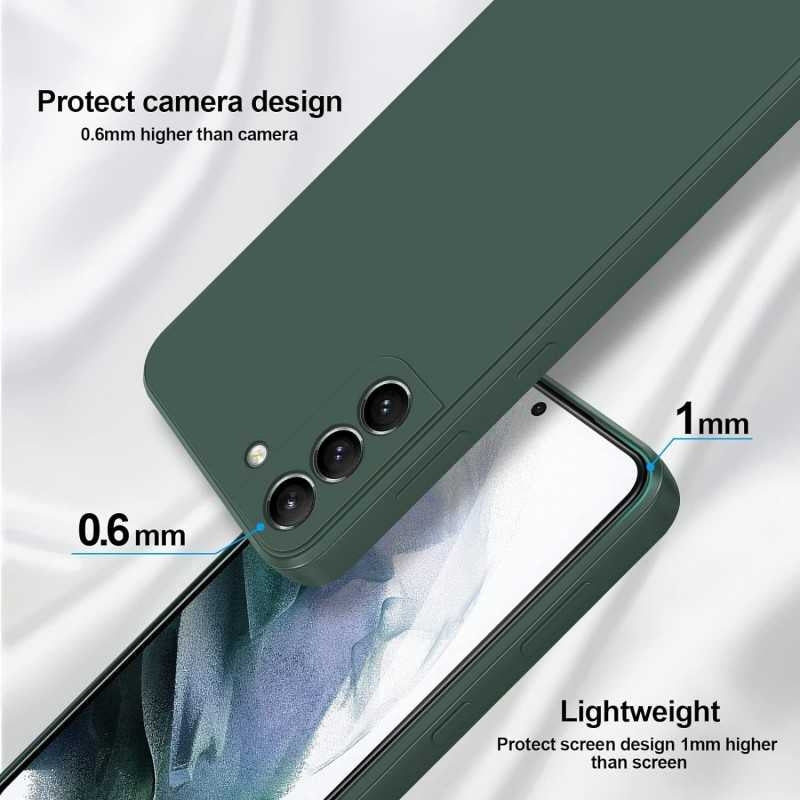 Samsung S23 Rubberized Matte Green Case Camera Protection Liquid - Green