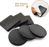 60 pieces non-slip rubber pads, self-adhesive rubber furniture protectors, protective pads for wooden floors, tables, chairs, bed legs