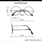 Harry Potter Vintage Round Glasses Frames, Black - Front View