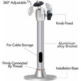 Projector Ceiling Mount, 3kg Load Capacity, 360° Rotation, 90° Tilt Angle, Ceiling and Wall Mount for Mini Projector - Made of Aluminum - Front View