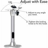 Projector Ceiling Mount, 3kg Load Capacity, 360° Rotation, 90° Tilt Angle, Ceiling and Wall Mount for Mini Projector - Made of Aluminum