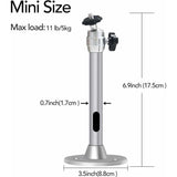 Projector Ceiling Mount, 3kg Load Capacity, 360° Rotation, 90° Tilt Angle, Ceiling and Wall Mount for Mini Projector - Made of Aluminum