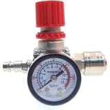 Air Compressor Pressure Regulator, 1/4\" Pneumatic Pressure Regulator, Pressure Control Valve with Connection 140 PSI 12 Bar