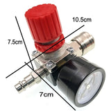 Air Compressor Pressure Regulator, 1/4\" Pneumatic Pressure Regulator, Pressure Control Valve with Connection 140 PSI 12 Bar
