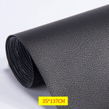 Self-Adhesive Leather Fix Repair Patch Stick Sofa Repairing Sub - Perfect Red 35*137CM - Front View