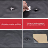 Self-Adhesive Leather Fix Repair Patch Stick Sofa Repairing Sub - Perfect Red 35*137CM - 45-Degree Angle