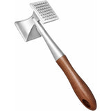 Meat Mallet, Heavy Duty Meat Tenderizer, Steak Mallet with Wooden Handle and Food Grade Zinc Alloy, 2 in 1 Kitchen Mallet, 26 CM