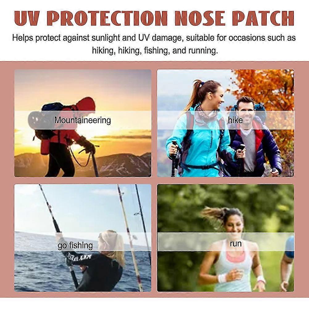 24 pcs Sunscreen Nose Patch UV Protection Nose Cover Sports Outdoor Skin-friendly Sun Nose Sticker