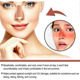 24 pcs Sunscreen Nose Patch UV Protection Nose Cover Sports Outdoor Skin-friendly Sun Nose Sticker - Side View