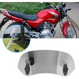 Motorcycle Windshield - Adjustable Clip-On Windshield Wind Deflector Windscreen Accessories for Motorcycle Tawny