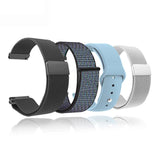 New 18mm 20mm 22mm Watchband for Garmin Venu 2S Wrist Strap Vivoactive 3 4S 4 Forerunner 245 645 Galaxy Watch 4 Classic 42 46mm PinkSand Nylon 20mm - Front View
