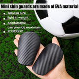 Mini Football Shin Guards, Dark Grey Extra Mini Football Shin Guards Youth & Adult Shin Guards (Mini, 9.5x 4cm)